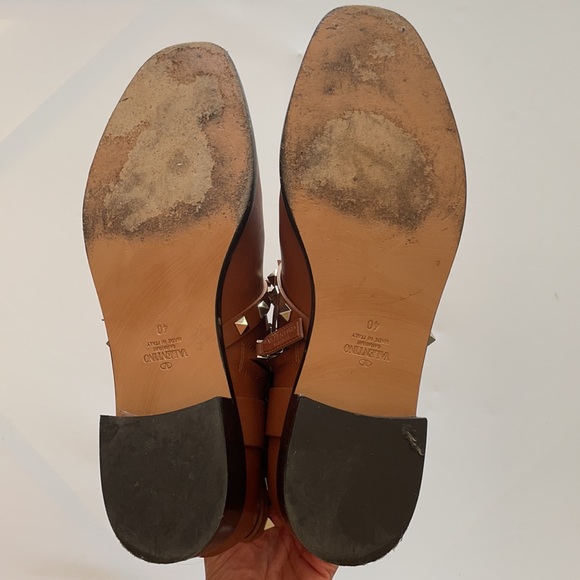 Valentino Rockstud Accents Leather Riding Boots - Picture 5 of 9